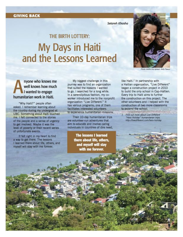The Birth Lottery: My Days in Haiti and the Lessons Learned