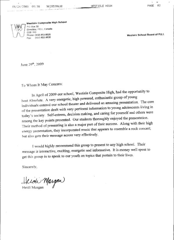 Example recommendation letters for high school students - Dental ...