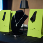 Jewelry display with Hilary Druxman products.